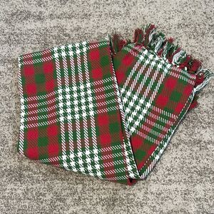 Threshold Christmas Plaid Cotton Throw 50”x60”